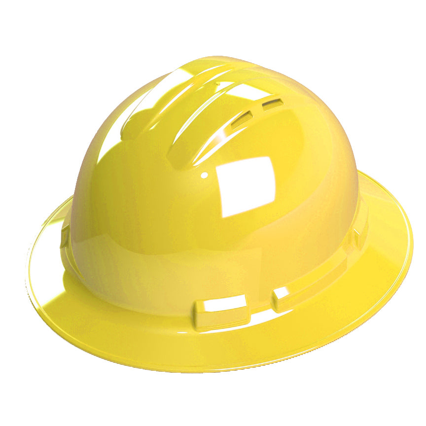 Cordova Safety H34R2V Pinlock, 4-Point, Vented, Duo Safety™, Hard Hat, Full Brim, Yellow