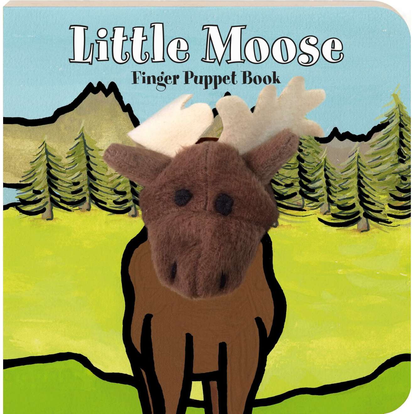 Paradise Clay HCB039 Little Moose - Finger Puppet Book