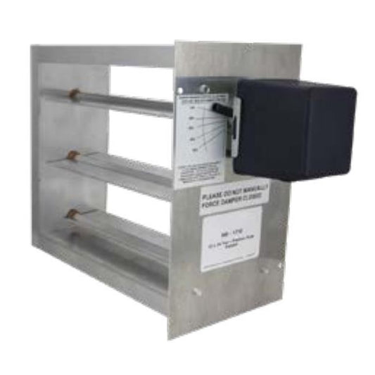 iO HVAC Controls HD-1816-PO 18 X 16 Rectangular Two-Position Zone Damper - 2 Wire Actuator Hd-1814-Po