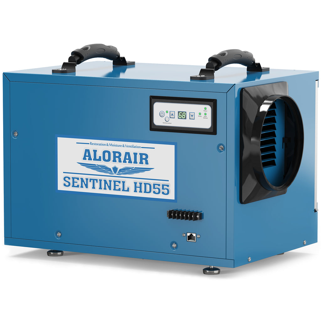 AlorAir Sentinel HD55 Commercial Dehumidifiers for Basements with Drain House, Blue