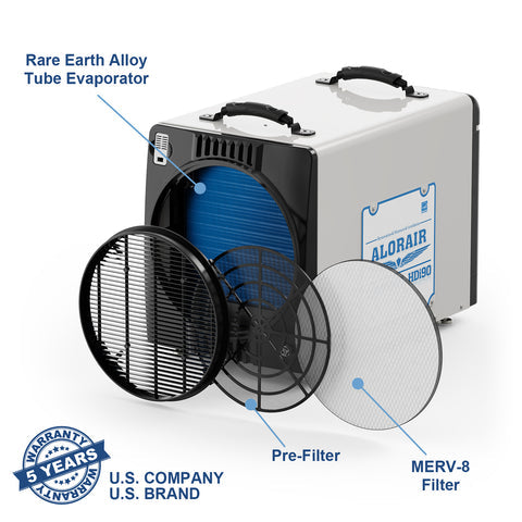 AlorAir 198 Pints Commercial Dehumidifiers for Basements/Crawlspace Sentinel HDi90(Duct)