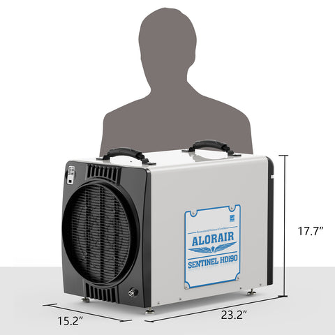 AlorAir 198 Pints Commercial Dehumidifiers for Basements/Crawlspace Sentinel HDi90(Duct)