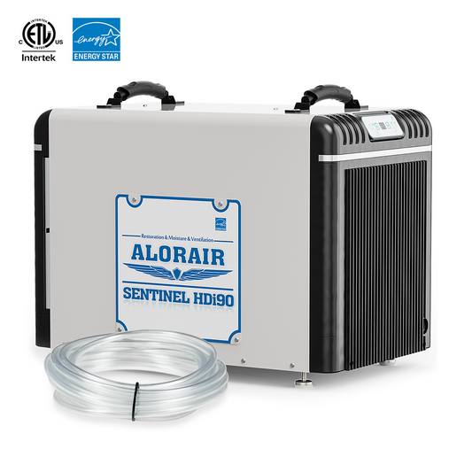 AlorAir 198 Pints Whole House Commercial Dehumidifiers for Crawlspace, Basement, Attic, Pump Drain