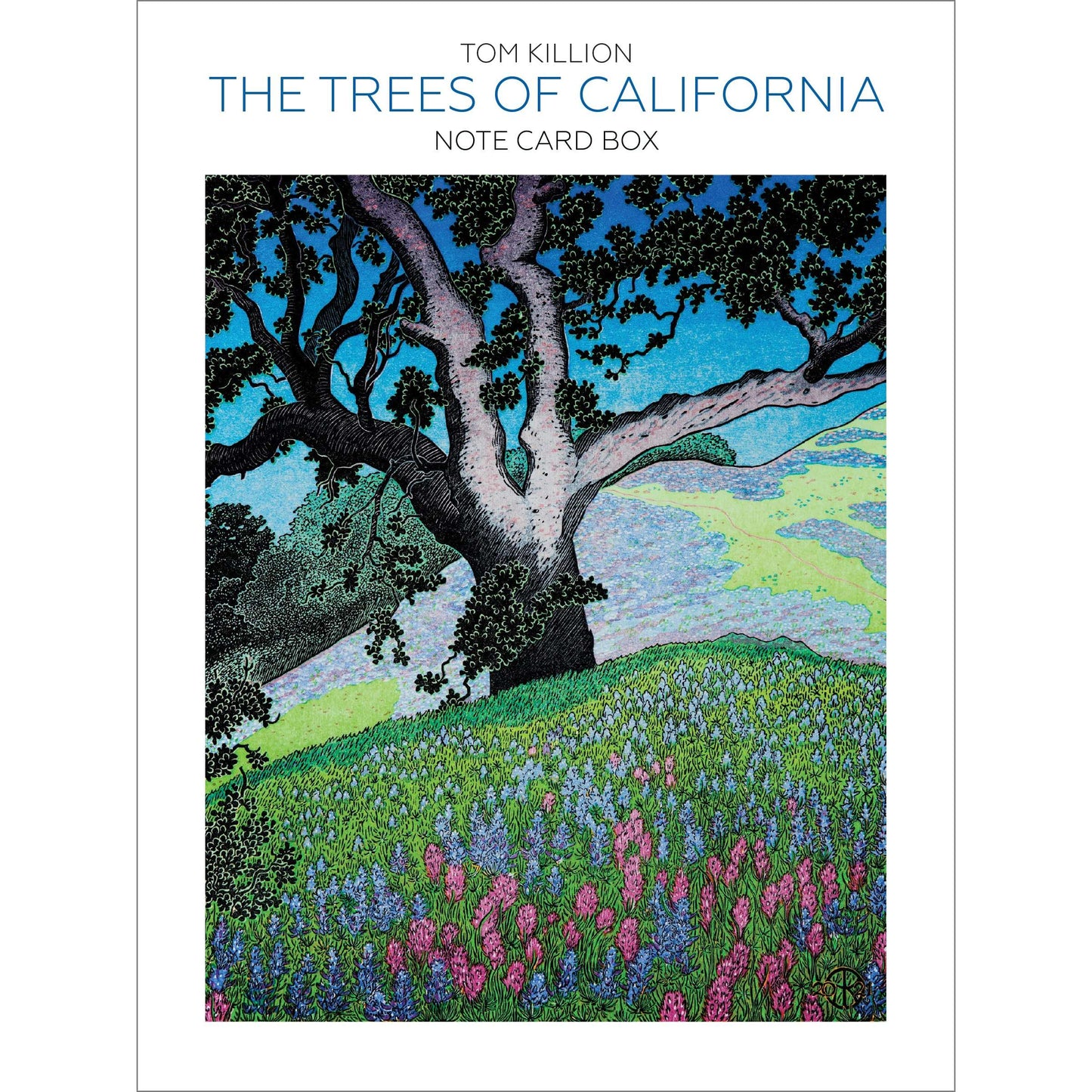 Paradise Clay HEY014 The Trees of California Note Card Box