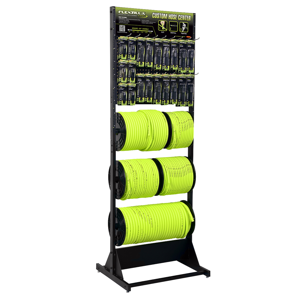 FlexZilla HFZBRP1 Pro Custom Hose Center with Hose and Reusable Fittings