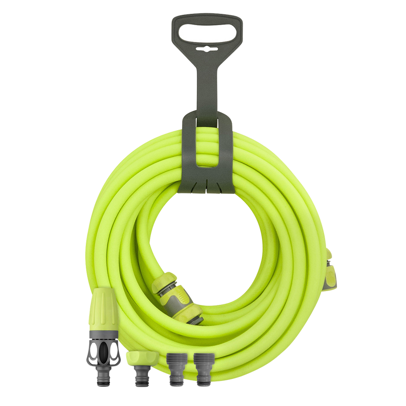 FlexZilla HFZG12050QN Garden Hose Kit with Quick Connect Attachments, 1/2" x 50'