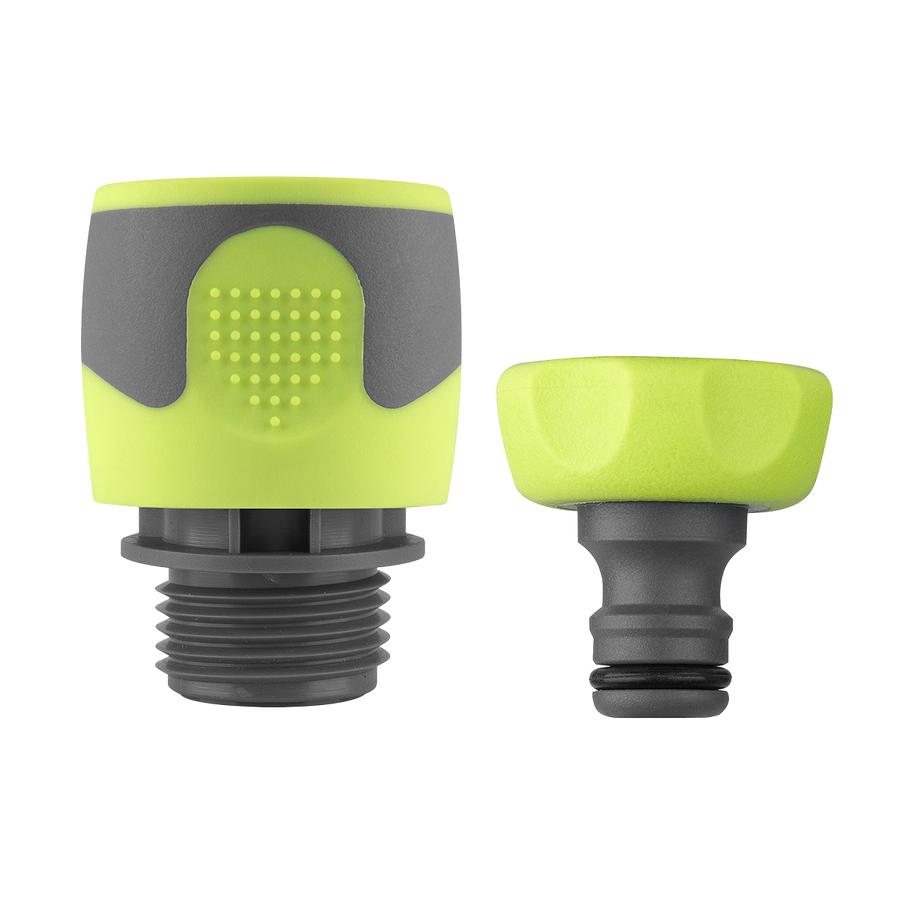 FlexZilla HFZGAK11 Garden Hose Quick-Connect Fittings, 2-Piece Coupler & Plug Kit