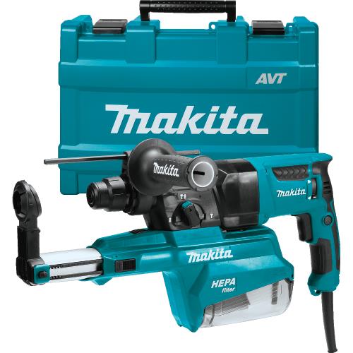 Makita HR2651 1" SDS‘PLUS AVT® Rotary Hammer, w/ HEPA Dust Extractor (Pistol‘grip)