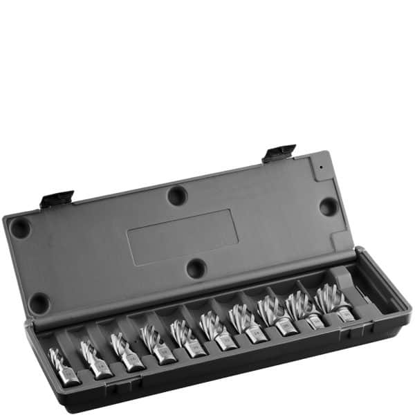 Euroboor HSS.KIT/10S-I2 Cutter Kit, Hss, Doc 1", Dmin 9/16", Dmax 15/16".