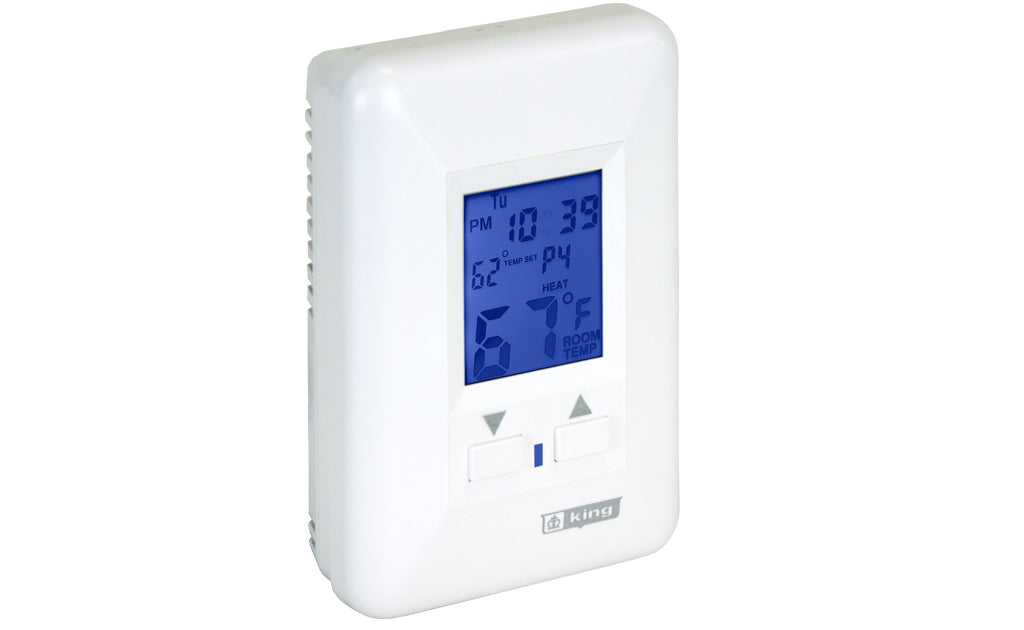 Thermostat Non-Programmable Hyd With Fan Switch 120V 2 Circuit Line Voltage 12 .5 Amp