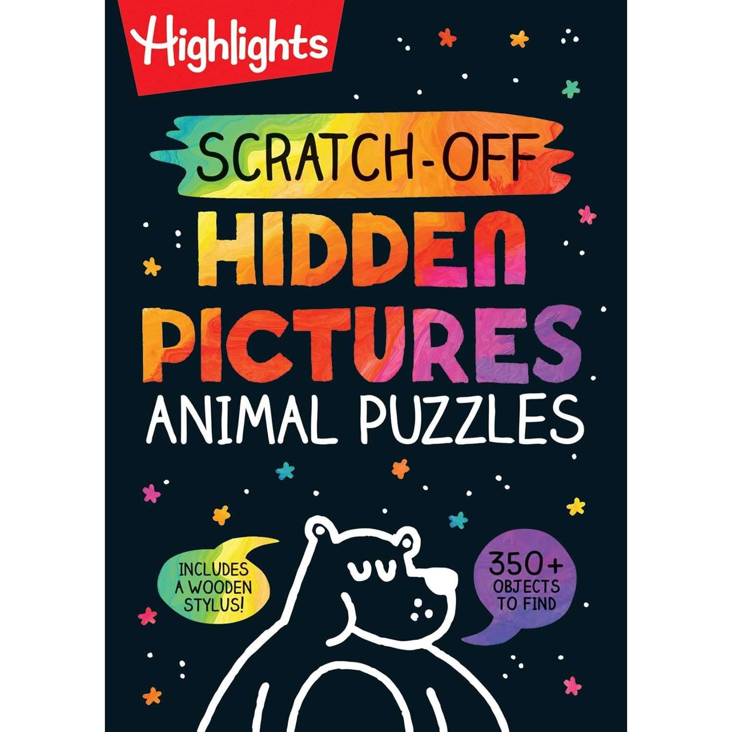Paradise Clay PGN500 Scratch-Off Hidden Pictures Animal Puzzles - Book