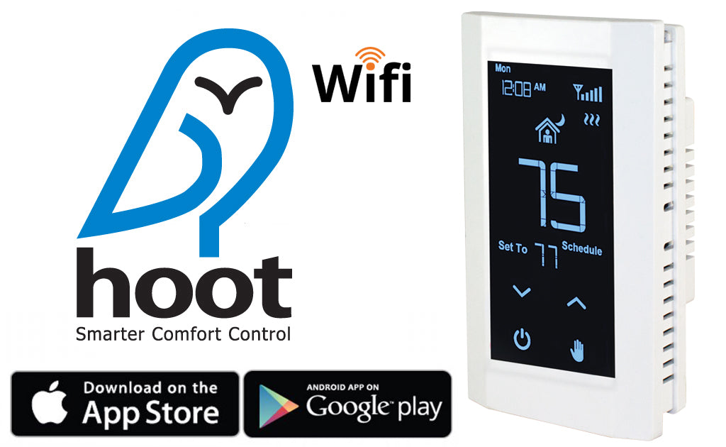 Thermostat, Hoot Wifi Sp 240V 16A White