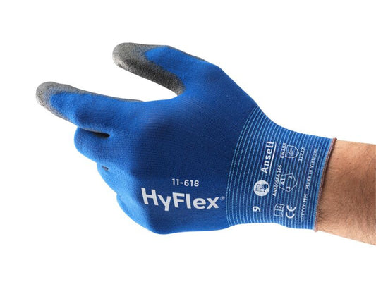SOS Cleanroom ?288600? Ansell HyFlex 11-618 Cut Resistant Industrial Gloves