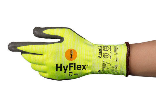 SOS Cleanroom ?801160? Ansell HyFlex 11-423 Cut and Heat Resistant Industrial Gloves