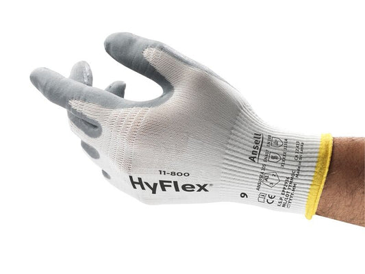 SOS Cleanroom ?205572? Ansell HyFlex 11-800 Cut Resistant Industrial Gloves