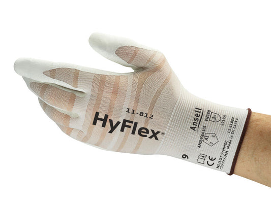 SOS Cleanroom ?11812080? Ansell HyFlex 11-812 Cut Resistant Industrial Gloves