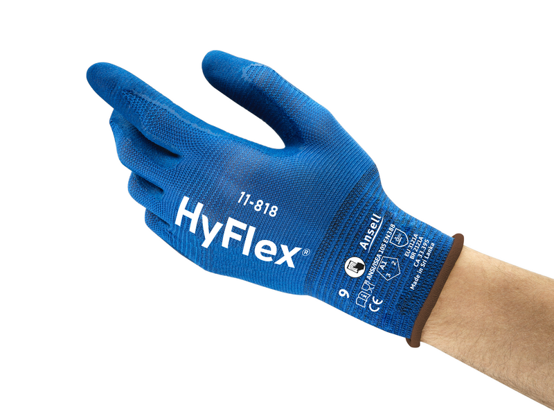 SOS Cleanroom ?235140? Ansell HyFlex 11-818 Cut Resistant Industrial Gloves