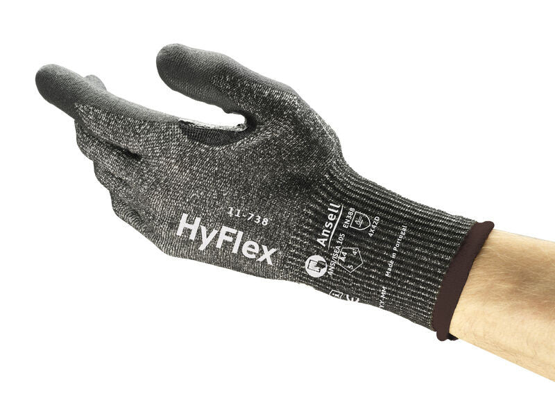 SOS Cleanroom ?11738090? Ansell HyFlex 11-738 Cut Resistant Industrial Gloves