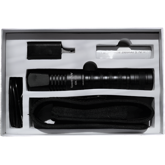 Spectro-UV IDX-100 Nano 365 Series LED 365nm UV-A Flashlight Kit