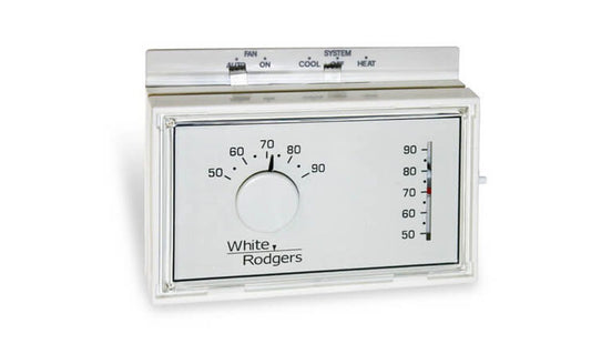 Thermostat 24V Heat/Fan/Cool Mercury Free 45-90F