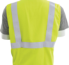 Delta Plus WEL61955HL4X IFR150Z Type R, Class 2 Inherent Flame Resistant Zippered Safety Vest Solid, Hi Viz Lime, 4X