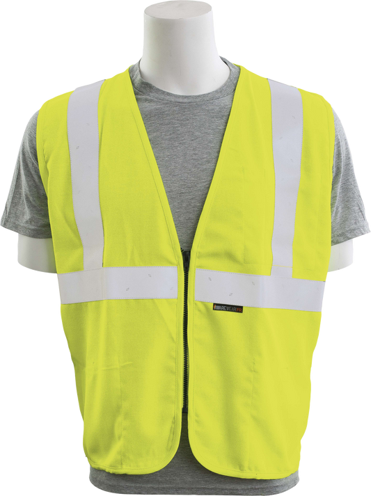 Delta Plus WEL61954HL3X IFR150Z CL 2 FR Astm 1506 Safety Vest, 3X, Hi Viz Lime