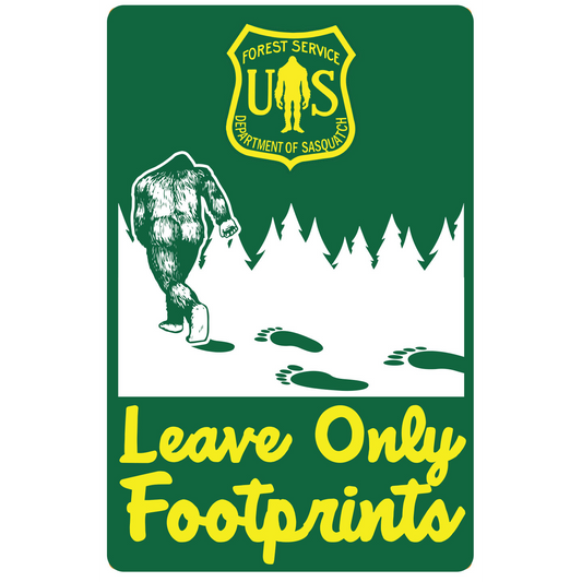 Paradise Clay IHS004 USFS Leave Only Footprints (10 PACK)