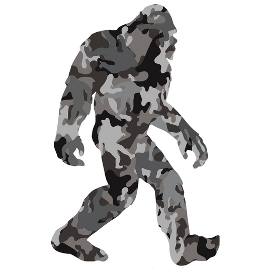 Paradise Clay IHS007 Camo Squatch STICKER (10 PACK)