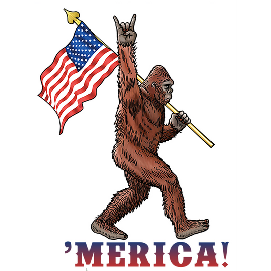 Paradise Clay IHS008 Bigfoot 'Merica STICKER (10 PACK)