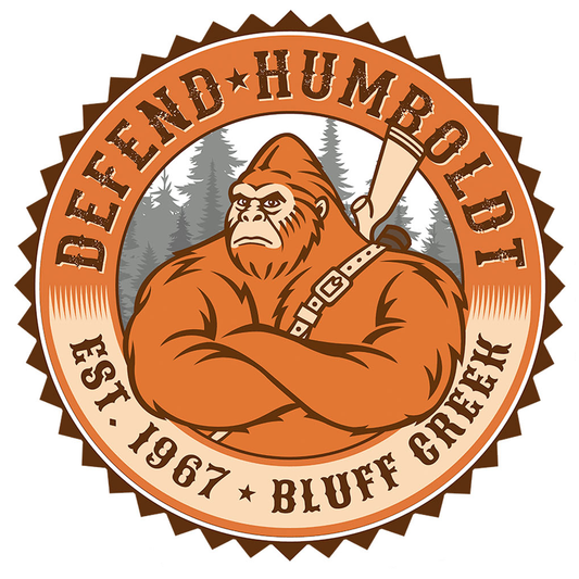 Paradise Clay IHS510 Defend Humboldt Bigfoot STICKER (1 STICKER)