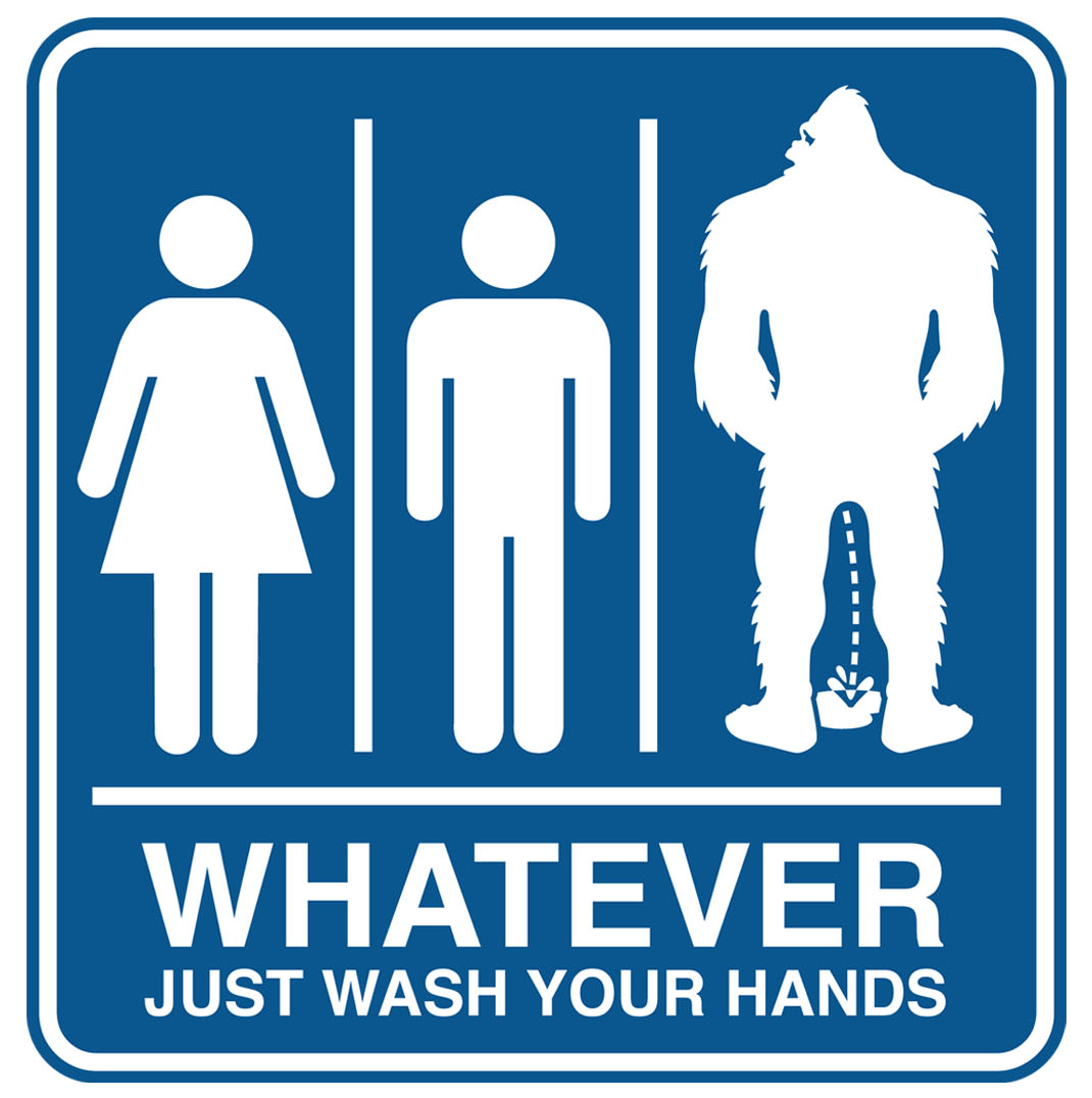 Paradise Clay IHS014 Whatever Bathroom Bigfoot STICKER (10 PACK)