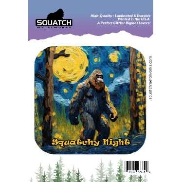 Paradise Clay IHS021 Squatchy Night - Vinyl Sticker (10 pack)