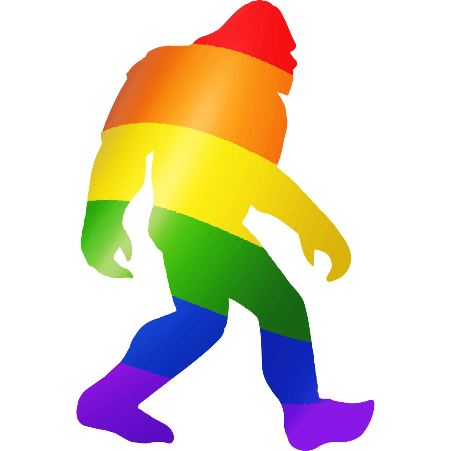 Paradise Clay IHS-10P-049 Pride Squatch - STICKER (10 Pack)