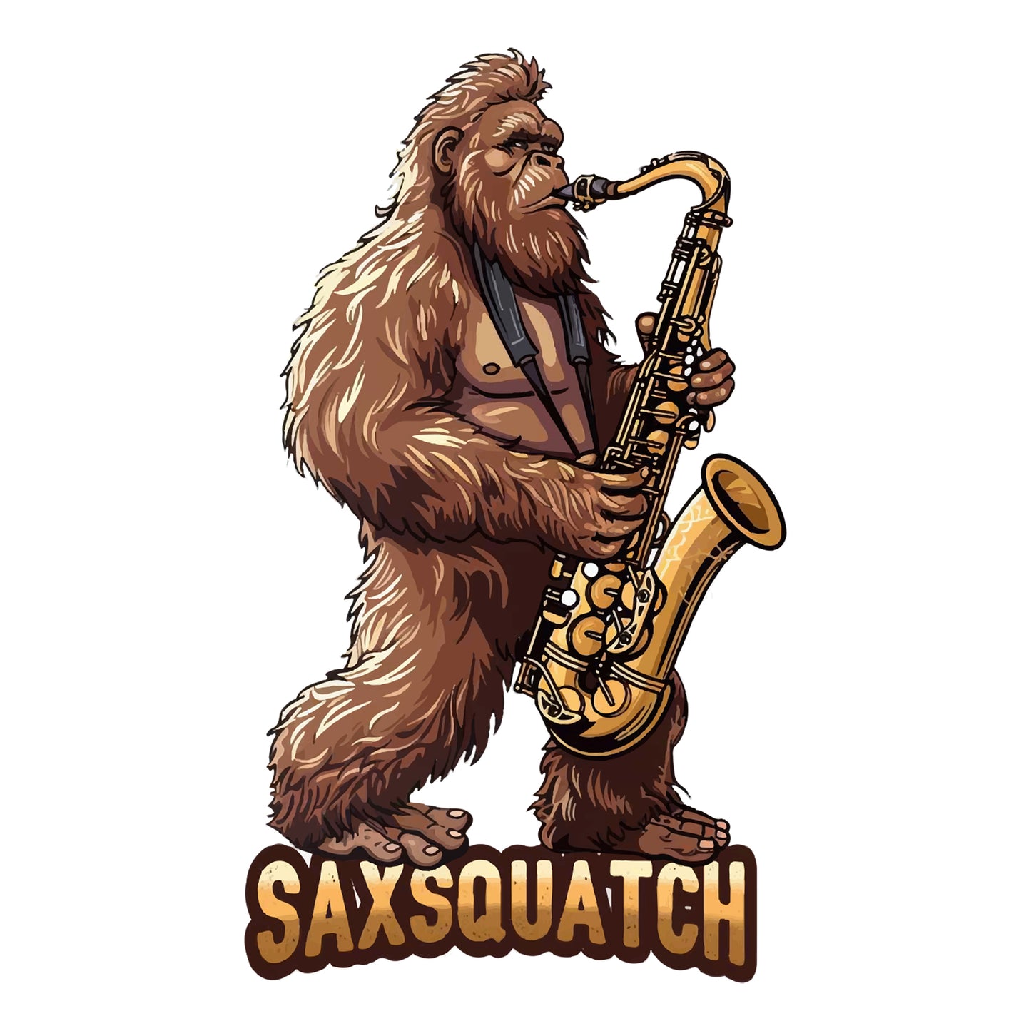 Paradise Clay IHS-10P-050 SaxSquatch - Vinyl Sticker (10 Pack)