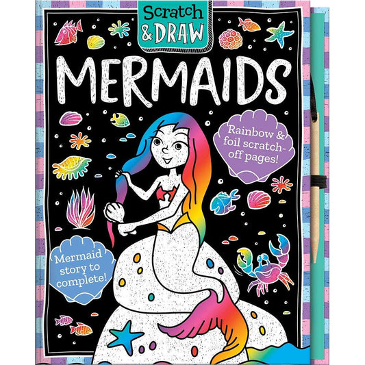 Paradise Clay IPG100 Scratch and Draw Mermaids - Book