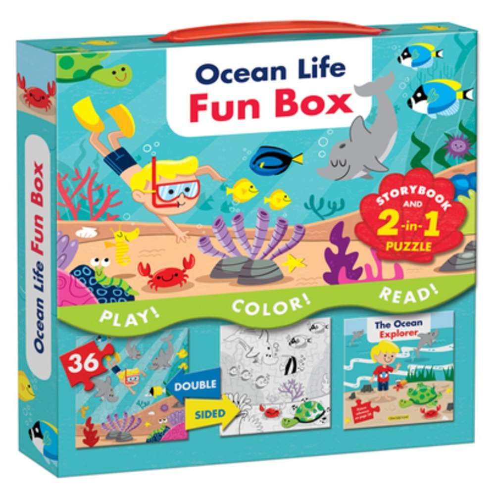 Paradise Clay IPS051 Ocean Life Fun Box: Includes a Storybook and a 2-in-1 puzzle - Book