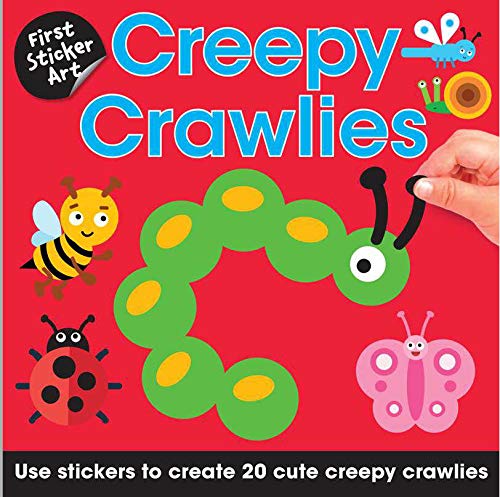 Paradise Clay IPS173 First Sticker Art: Creepy Crawlies: Use Stickers to Create 20 Cute Creepy Crawlies - Book