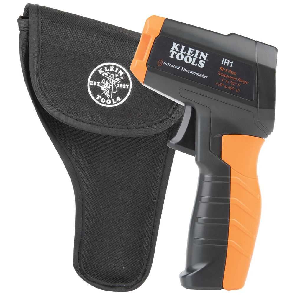 Klein Tools IR1 Infrared Digital Thermometer with Targeting Laser, 10:1