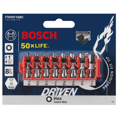 Bosch ITDHV108C Impact Tough Hexv 8Pk Clip