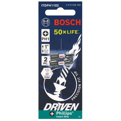 Bosch ITDPH1102 Impact Tough Ph1 1" 2Pk