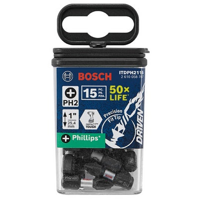 Bosch ITDPH2115 Impact Tough Ph2 1" 15Pk