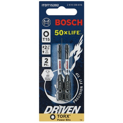 Bosch ITDT15202 Impact Tough T15 2" 2Pk