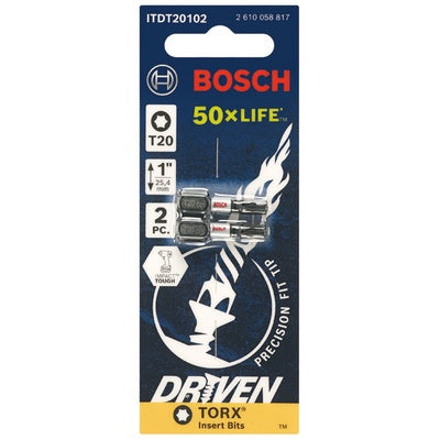 Bosch ITDT20102 Impact Tough T20 1" 2Pk