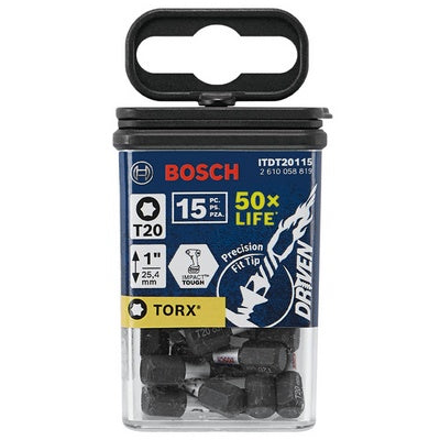 Bosch ITDT20115 Impact Tough T20 1" 15Pk