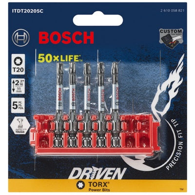 Bosch ITDT20205C Impact Tough T20 2" 5Pk Clip