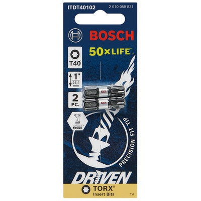 Bosch ITDT40102 Impact Tough T40 1" 2Pk