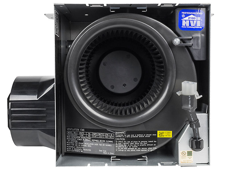 Delta Breez ITG100RLED BreezIntegrity 100 CFM Fan/LED Edge-Lit, Flat Round Panel