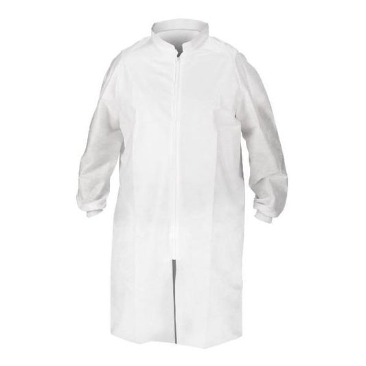 SOS Cleanroom Kimtech 51931 Case Kimberly-Clark Kimtech A8 Lab Coat With Zipper - Case