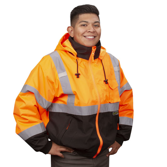 Cordova Safety J200-3XL Jacket, Reptyle™, Bomber, Type R, Class 3