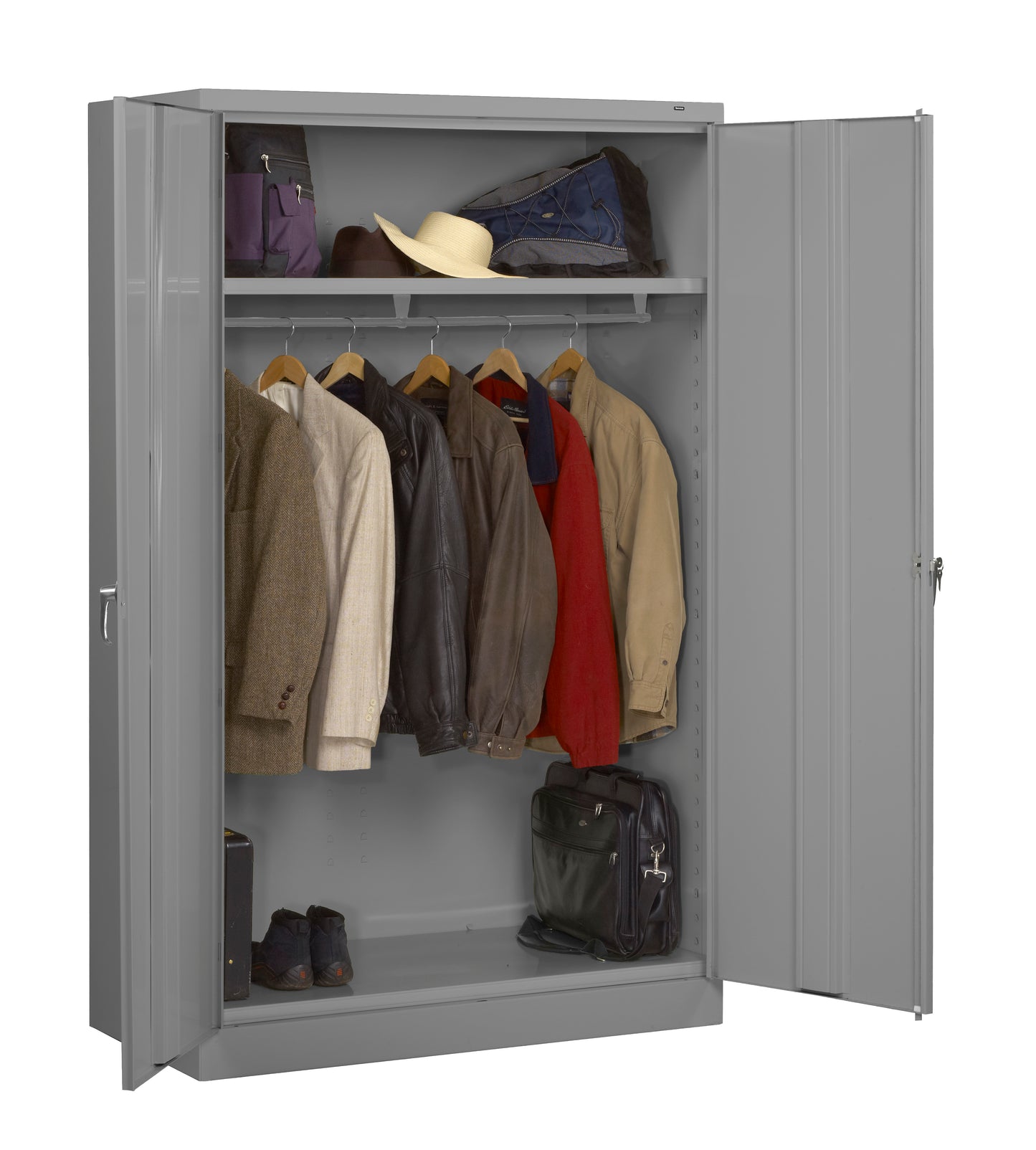 Tennsco J2478A-N-W Deluxe Jumbo Wardrobe Cabinet (Unassembled)